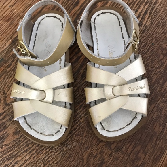 Salt Water Sandals by Hoy Other - Gold Saltwater sandals